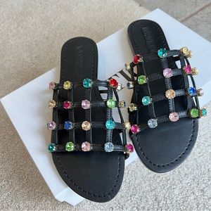 Brand New with box & dust bag Mystique / Summer slippers